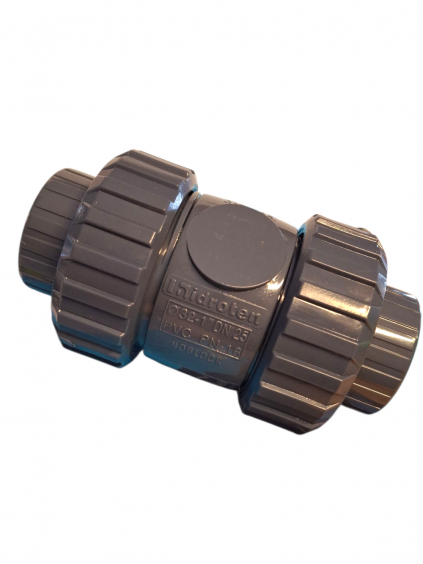 PVC-U Kegelrückschlagventil 25 mm PN16 mit Klebemuffe und EPDM-Dichtung